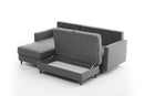 Eva Left - Grey Corner Sofa