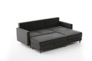 Eva Right - Anthracite Corner Sofa