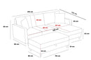 Eva Right - Anthracite Corner Sofa