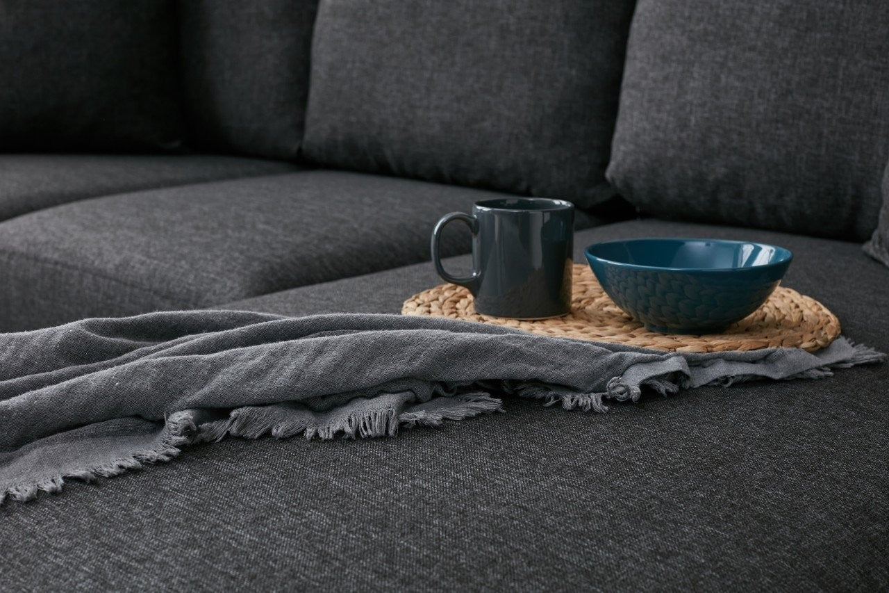 Eva Right - Anthracite Corner Sofa