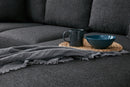 Eva Right - Anthracite Corner Sofa