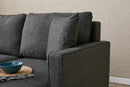 Eva Right - Anthracite Corner Sofa