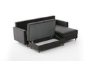 Eva Right - Anthracite Corner Sofa
