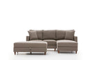 Eva Right - Cream Corner Sofa