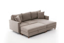 Eva Right - Cream Corner Sofa