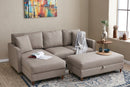 Eva Left - Cream Corner Sofa