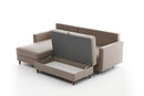 Eva Left - Cream Corner Sofa