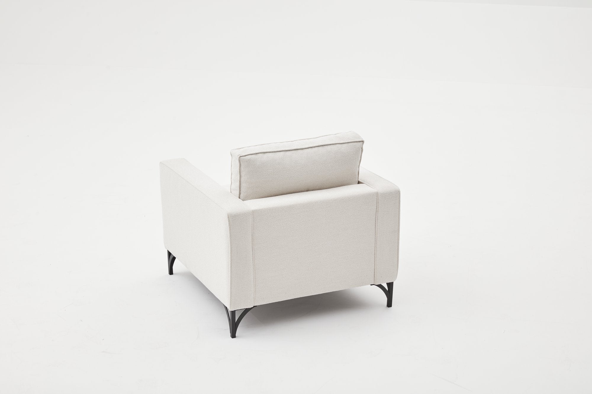 Berlin - Grädde, Svart 1-Sits Soffa