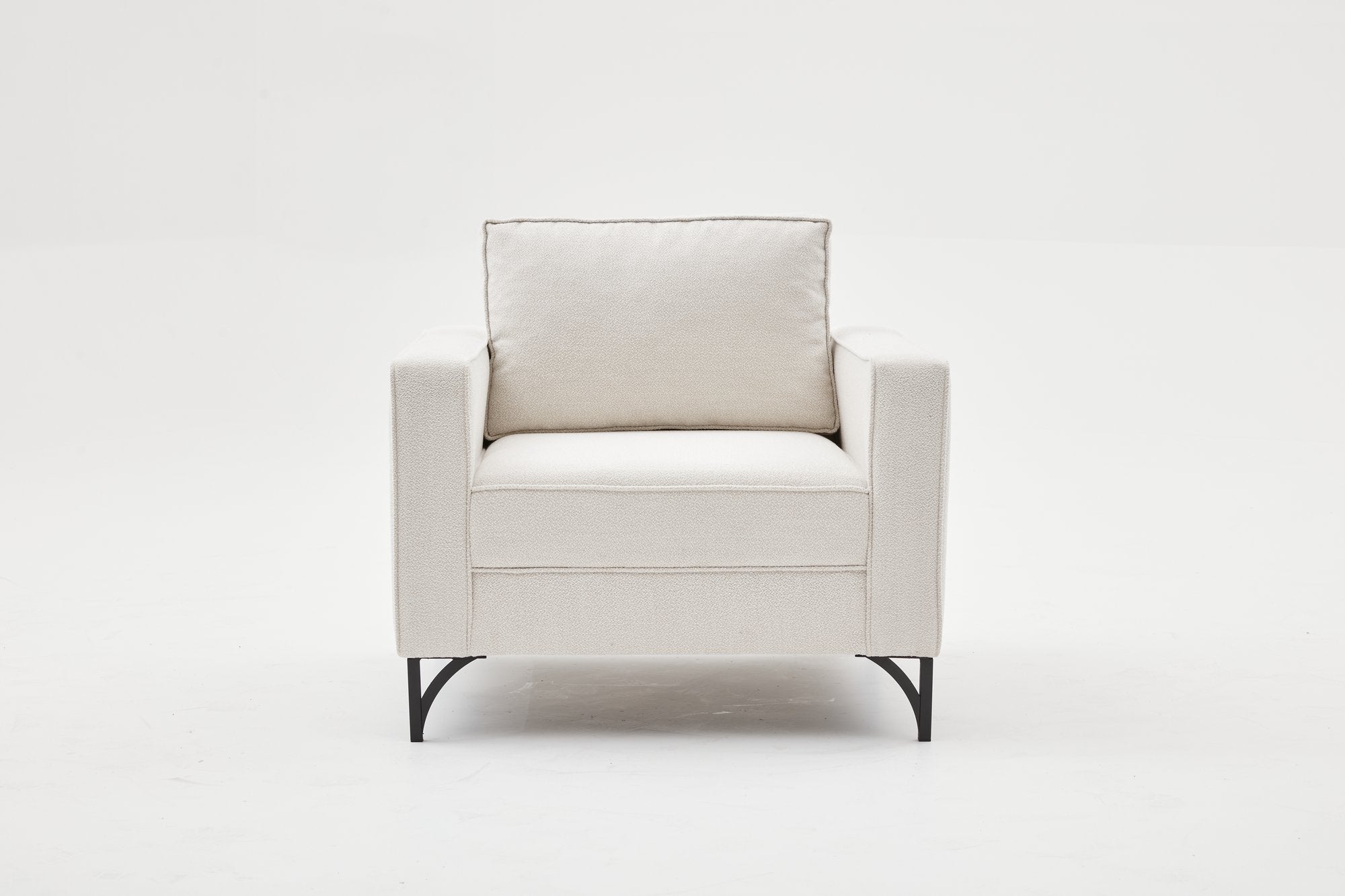 Berlin - Grädde, Svart 1-Sits Soffa