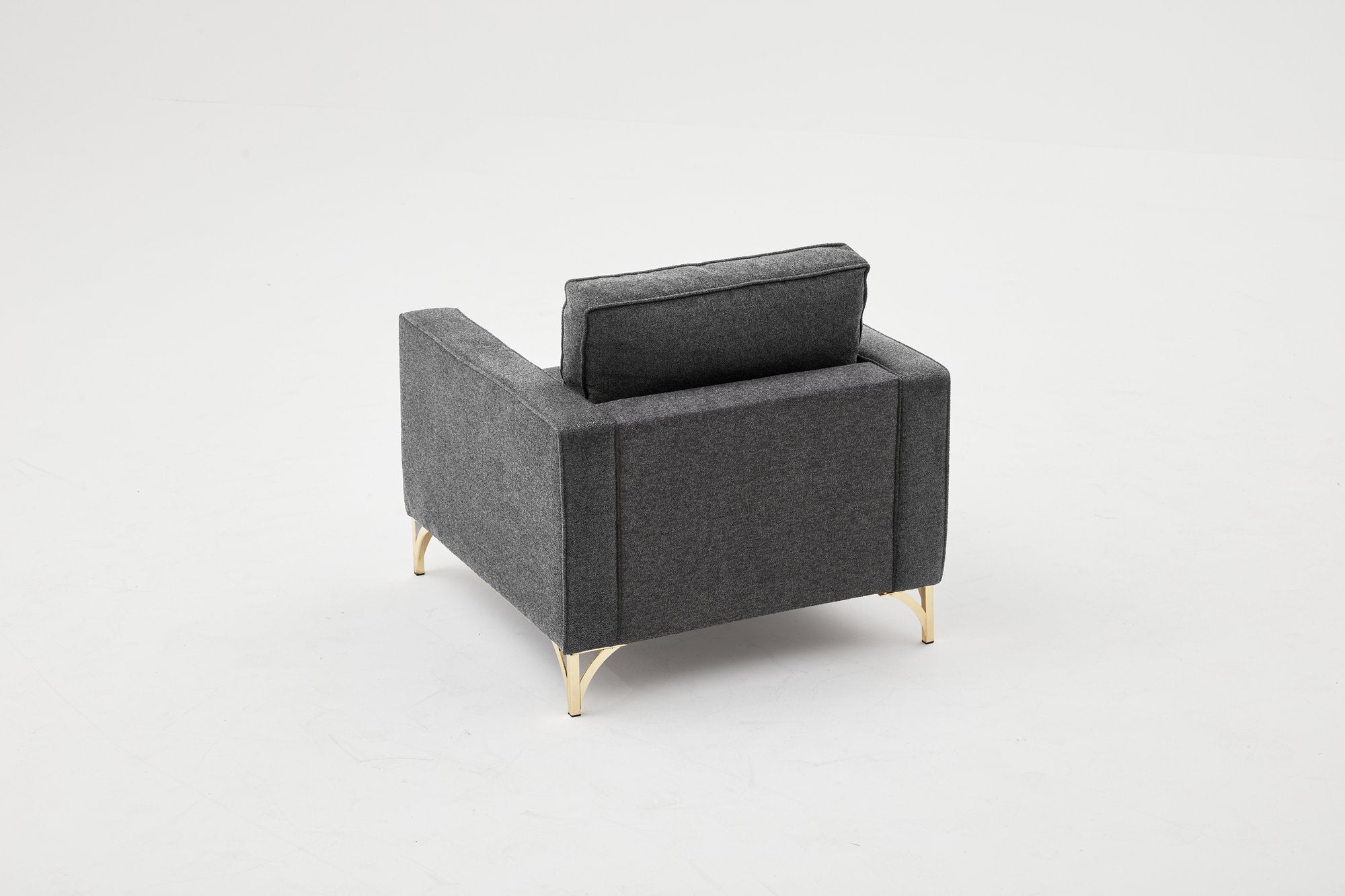 Berlin - Antracit, Guld 1-Sits Soffa