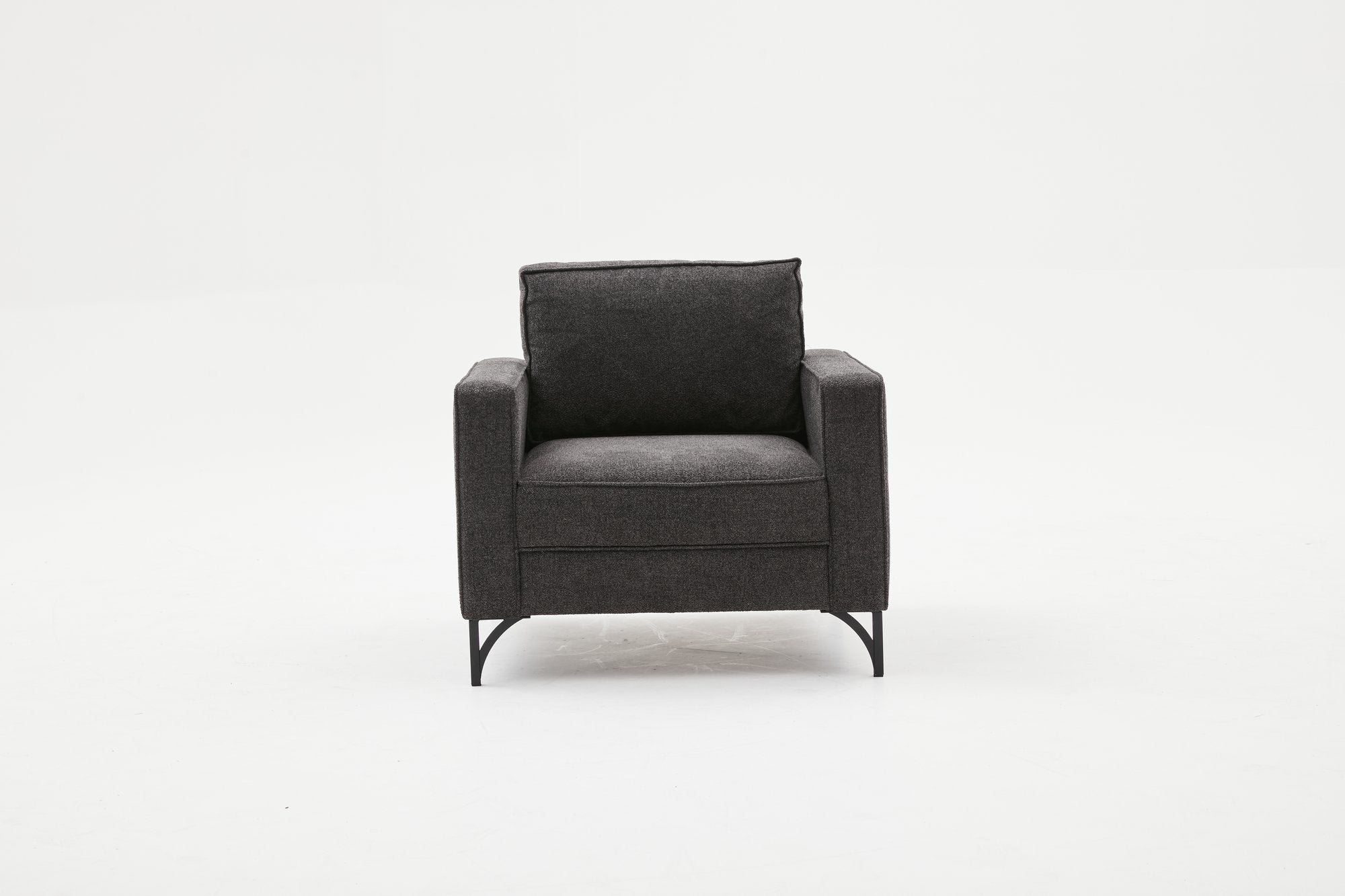 Berlin - Antracit, Svart 1-Sits Soffa