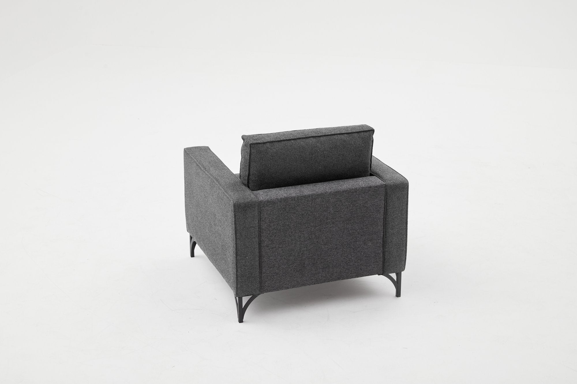 Berlin - Antracit, Svart 1-Sits Soffa