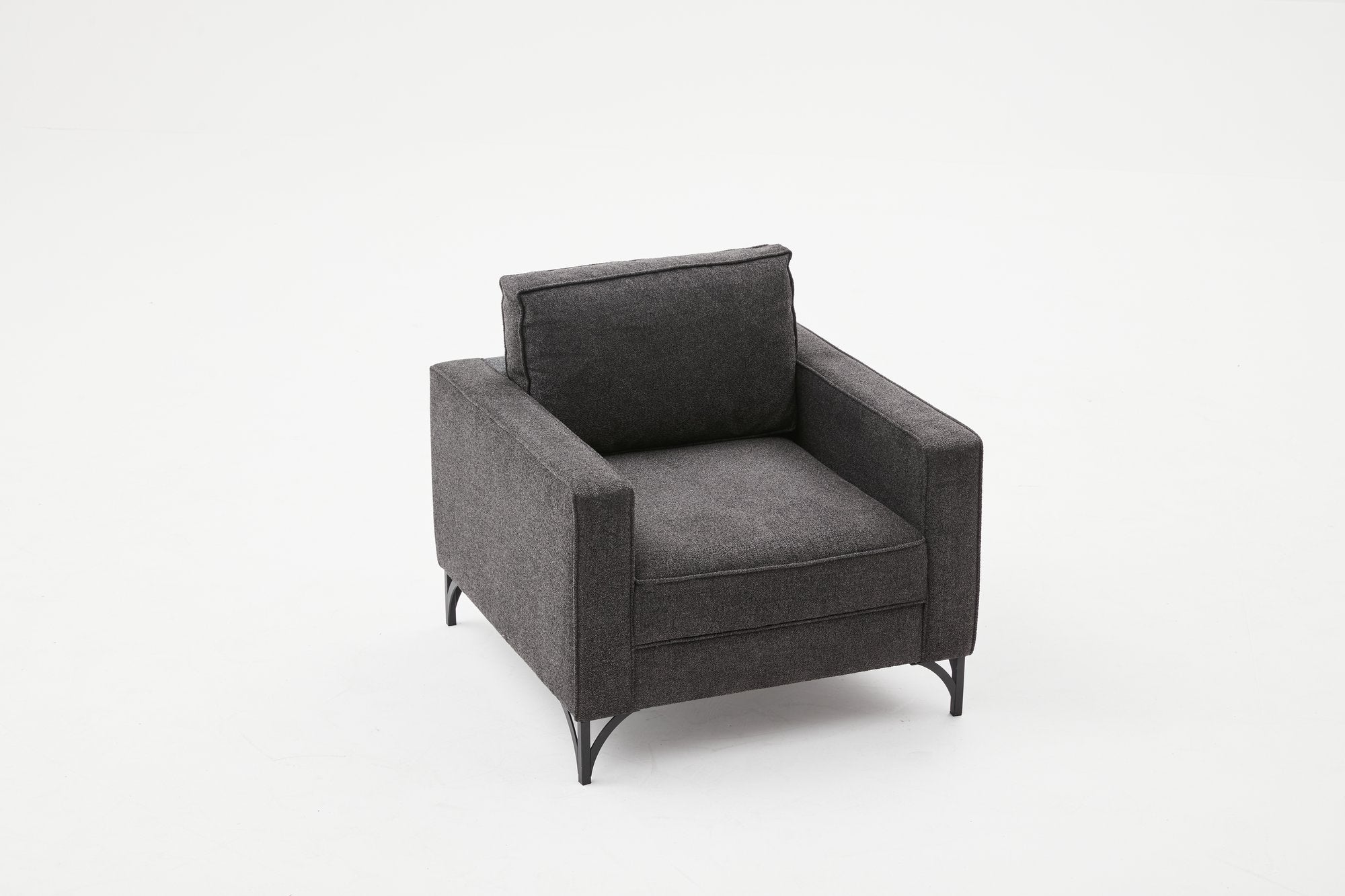 Berlin - Antracit, Svart 1-Sits Soffa