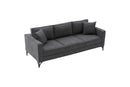 Berlin - Antracit, Svart 3-sits Soffa