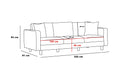Berlin - Antracit, Svart 3-sits Soffa