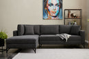 Berlin Left - Anthracite, Black Hörnsoffa