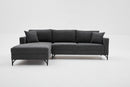 Berlin Left - Anthracite, Black Hörnsoffa