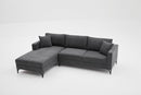 Berlin Left - Anthracite, Black Hörnsoffa