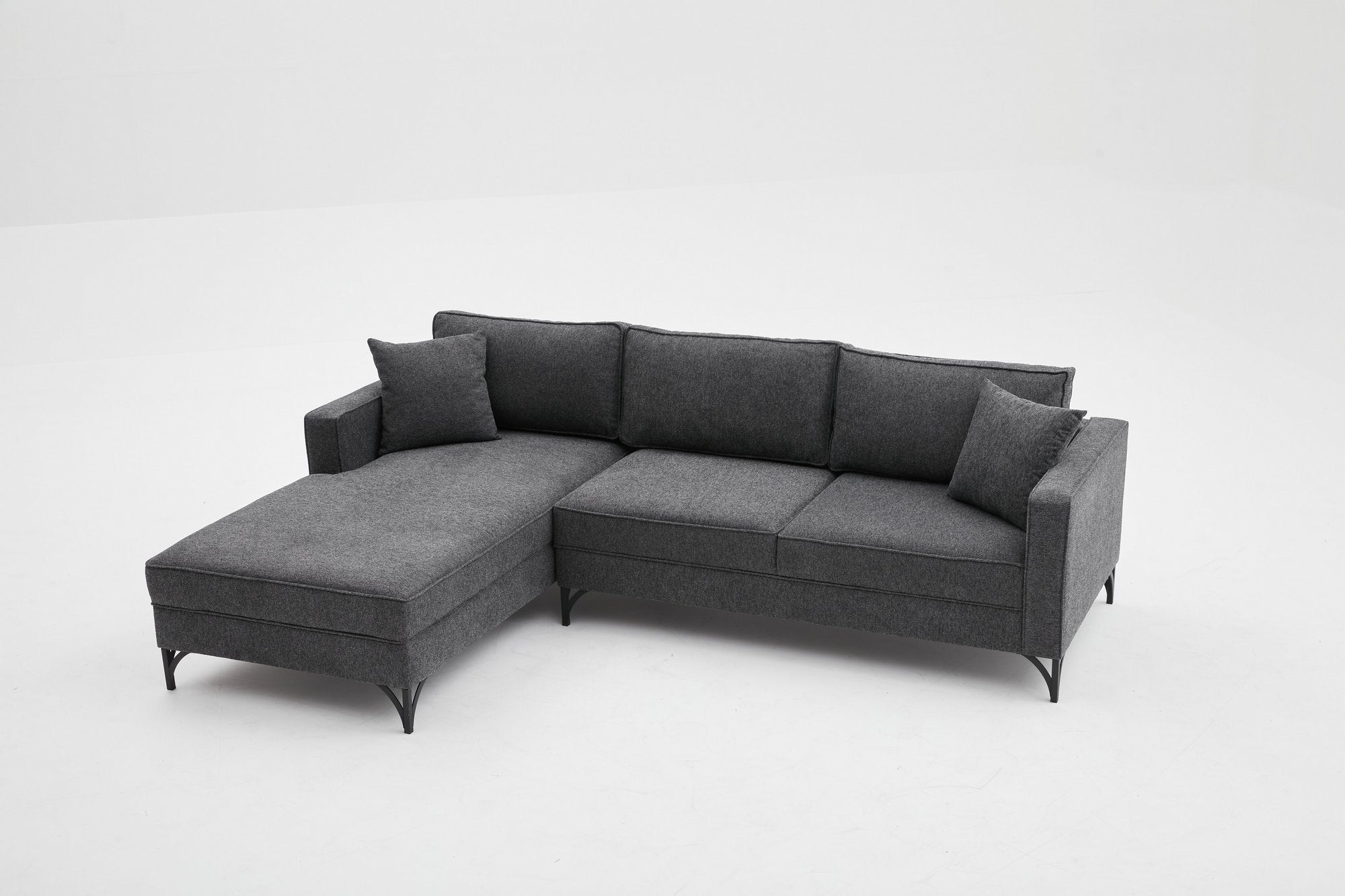 Berlin Left - Anthracite, Black Hörnsoffa
