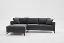 Berlin Left - Anthracite, Black Hörnsoffa