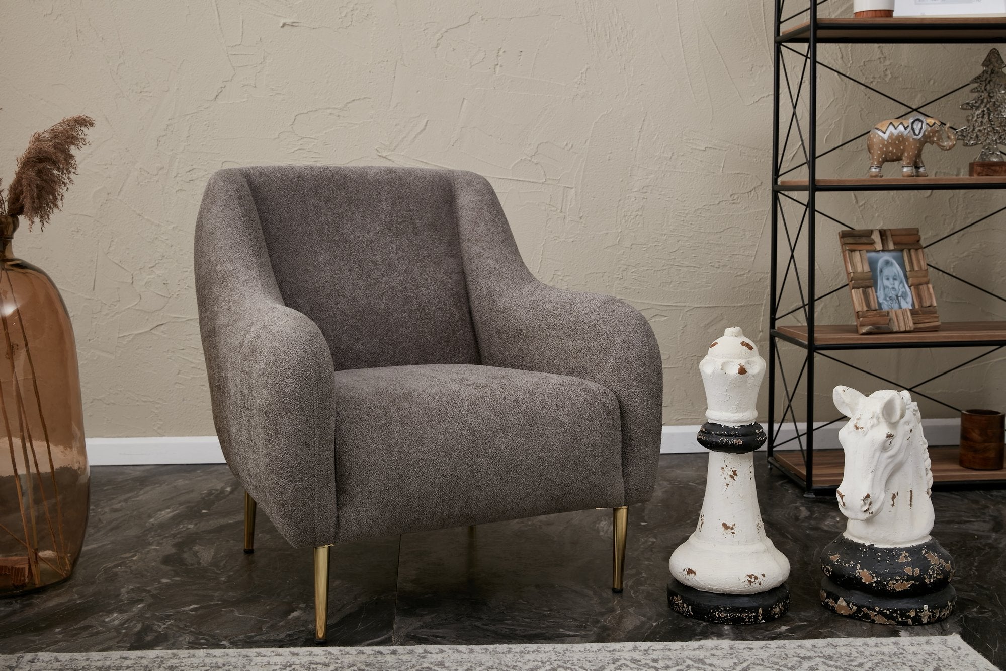 Simena - Grå 1-Sits Soffa