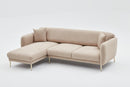 Simena Left - Beige Hörnsoffa-säng