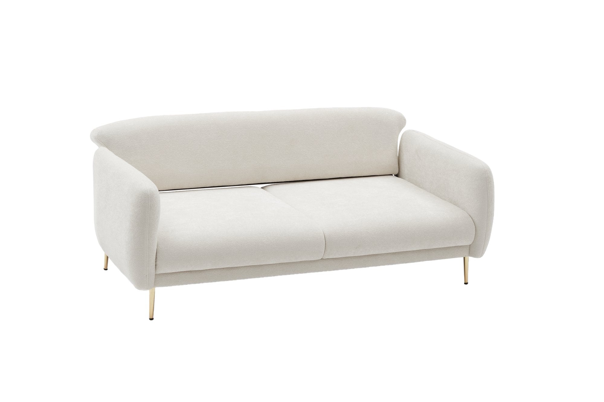 Simena - Kräm 3-sits Soffa-Bädd