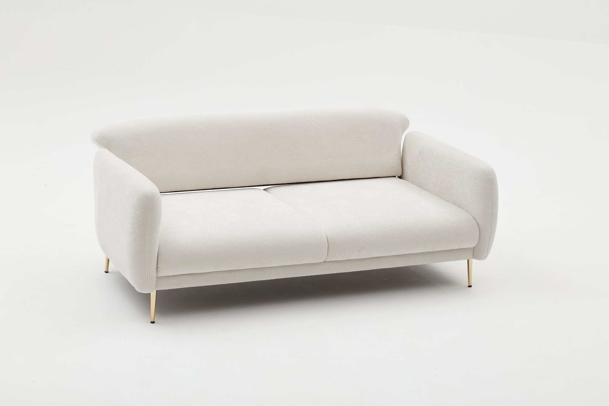 Simena - Kräm 3-sits Soffa-Bädd