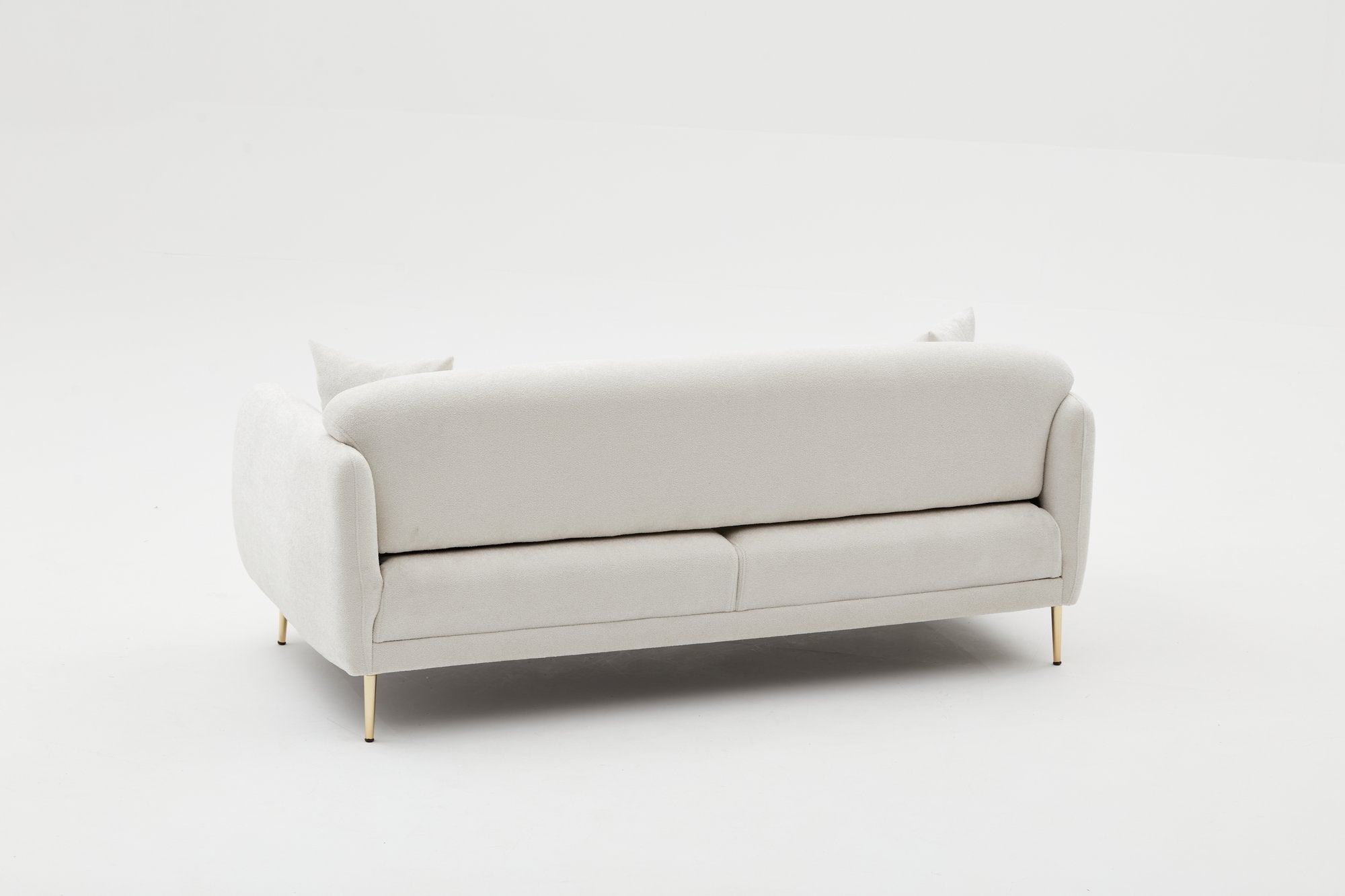 Simena - Kräm 3-sits Soffa-Bädd