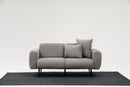 Side - Ljusgrå 2-Sits Soffa