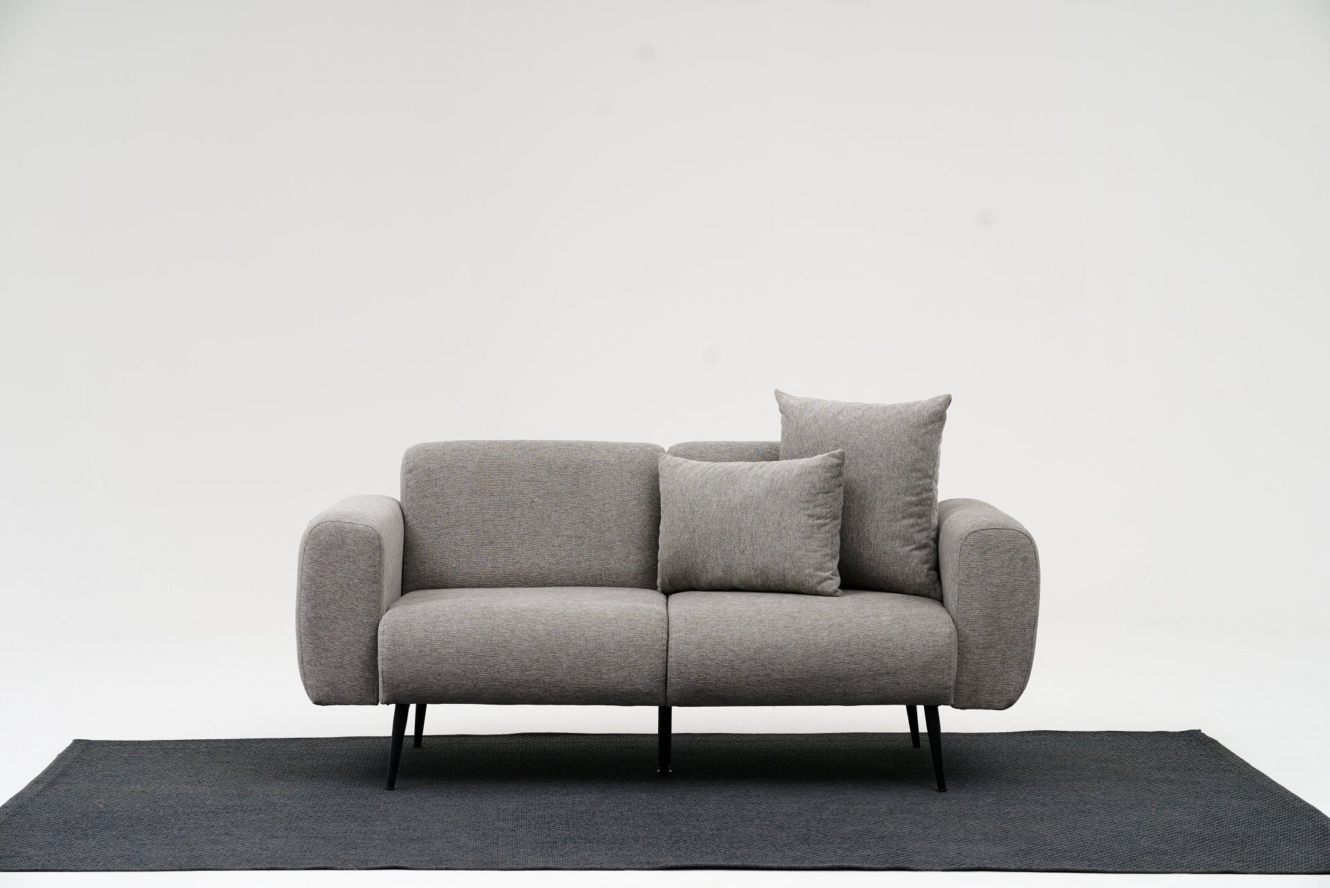Side - Ljusgrå 2-Sits Soffa