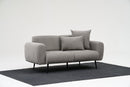 Side - Ljusgrå 2-Sits Soffa