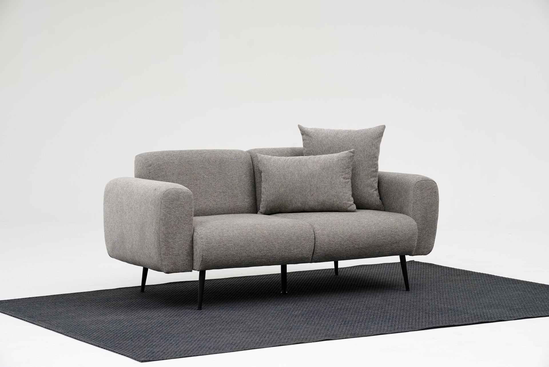 Side - Ljusgrå 2-Sits Soffa