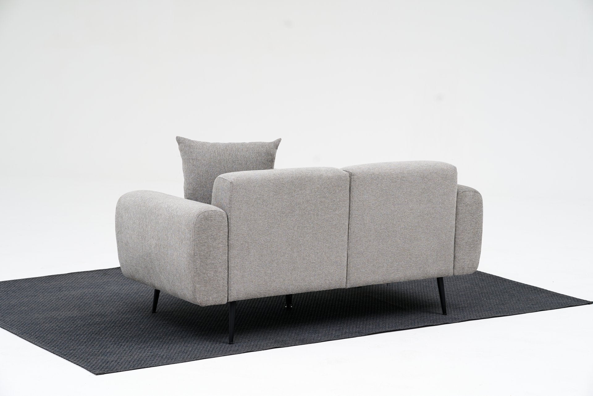 Side - Ljusgrå 2-Sits Soffa