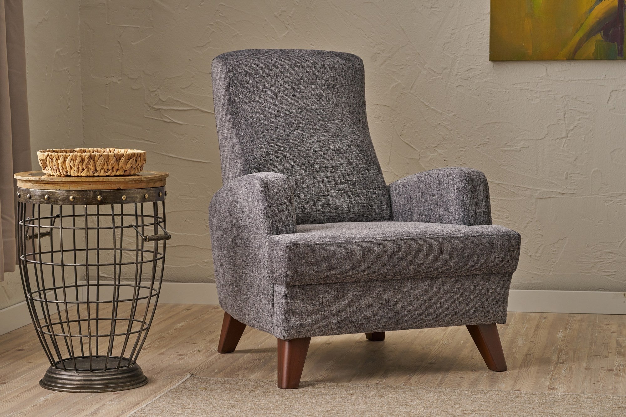 Kana - Grey Wing Chair