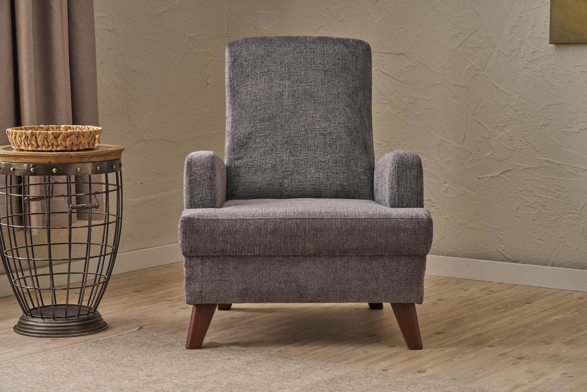 Kana - Grey Wing Chair