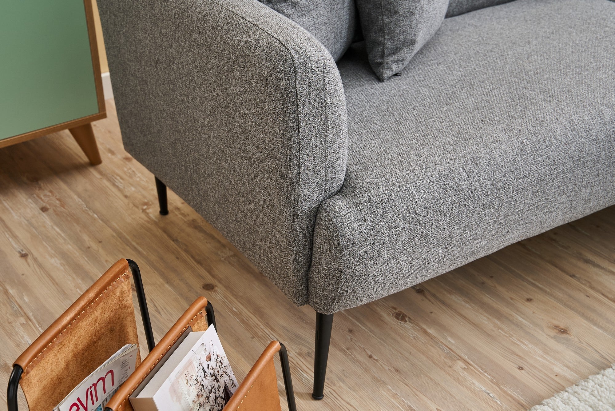 Revos - Grå 3-Sits Soffa