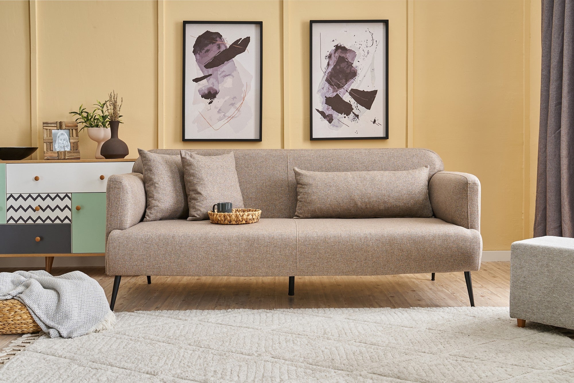 Revos - Brun 3-Sits Soffa