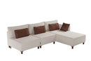 Matris Right - Beige Corner Sofa-Bed