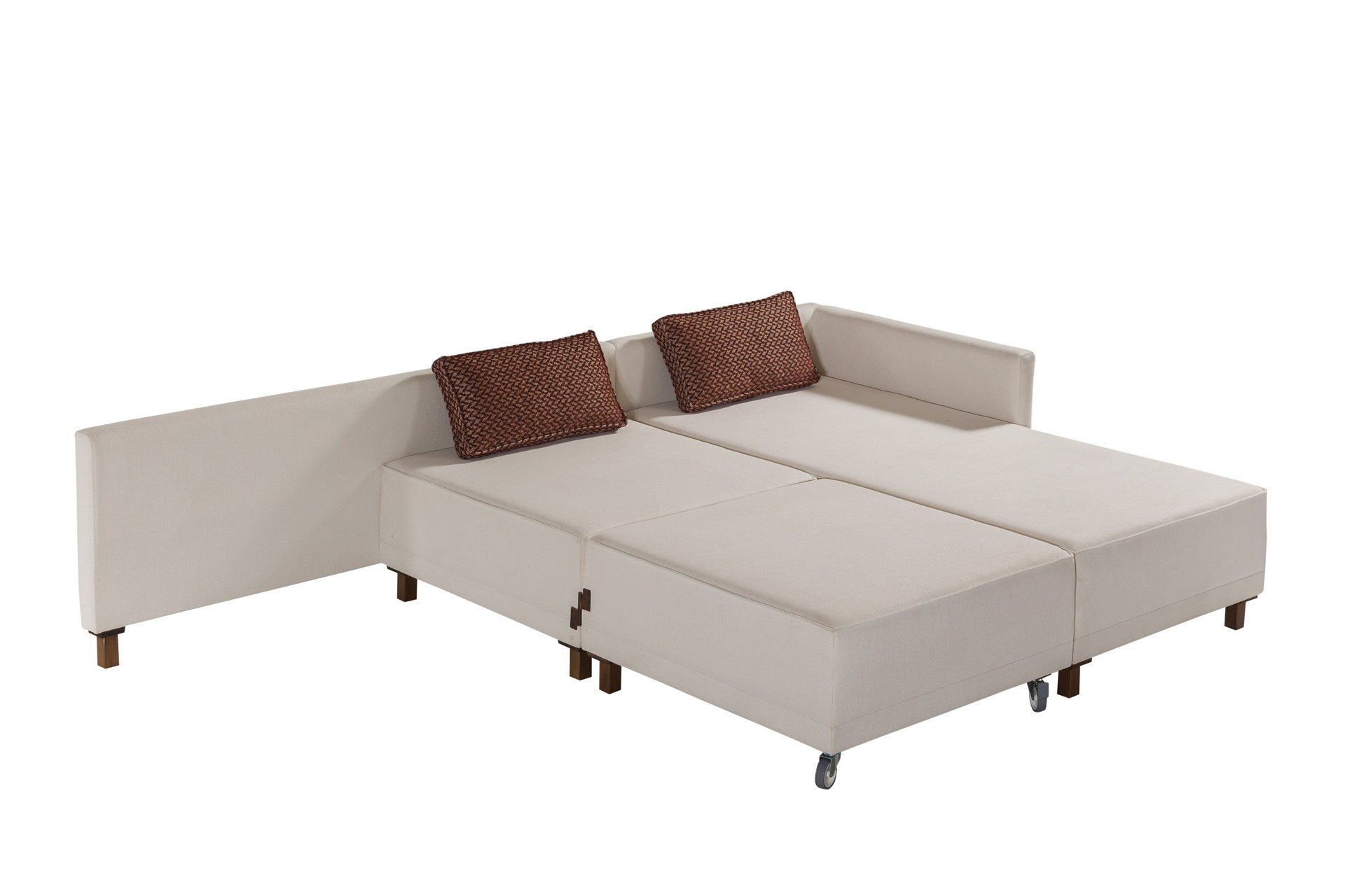 Matris Right - Beige Corner Sofa-Bed