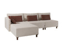 Matris Left - Beige Corner Sofa-Bed