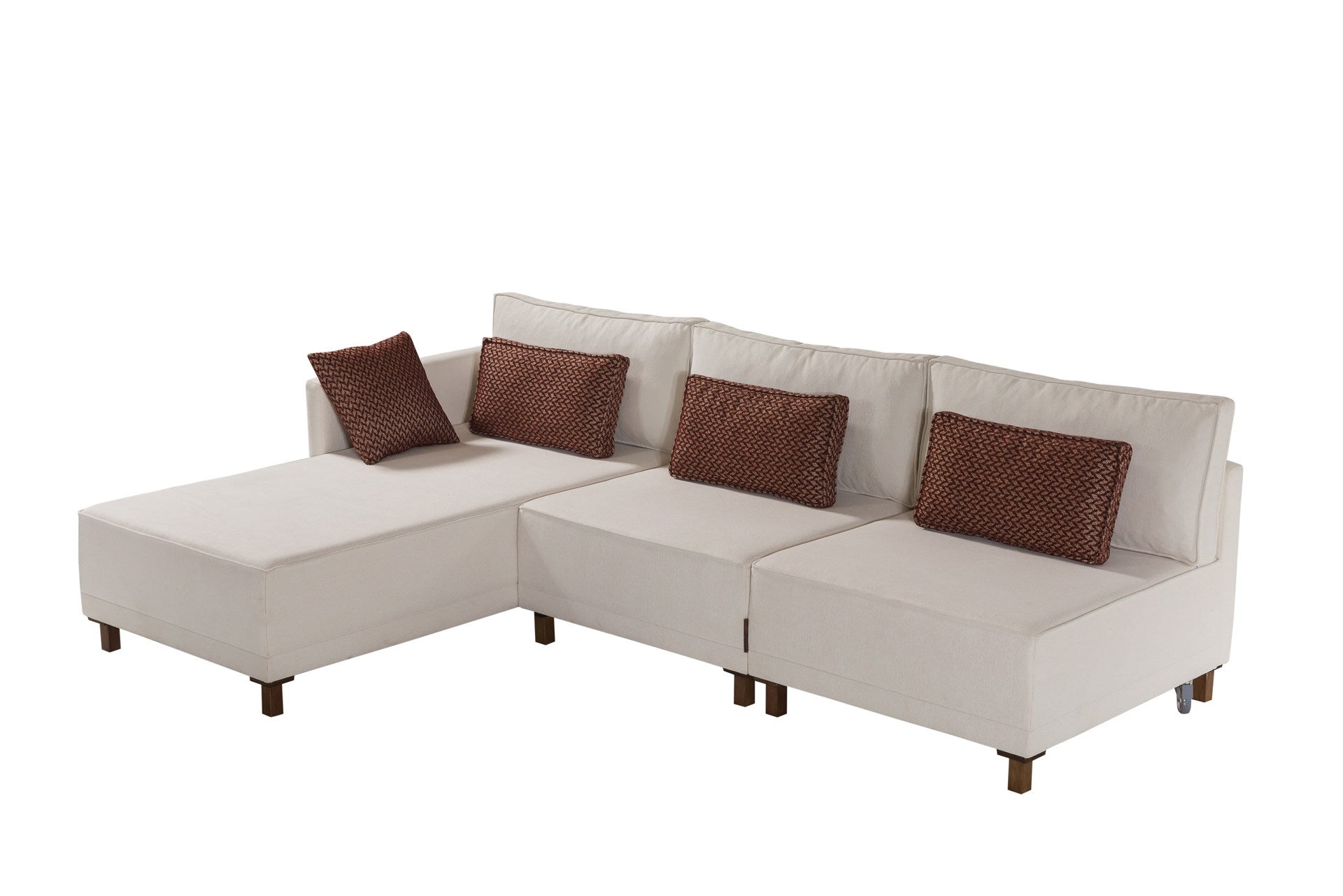 Matris Left - Beige Corner Sofa-Bed