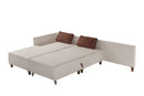 Matris Left - Beige Corner Sofa-Bed