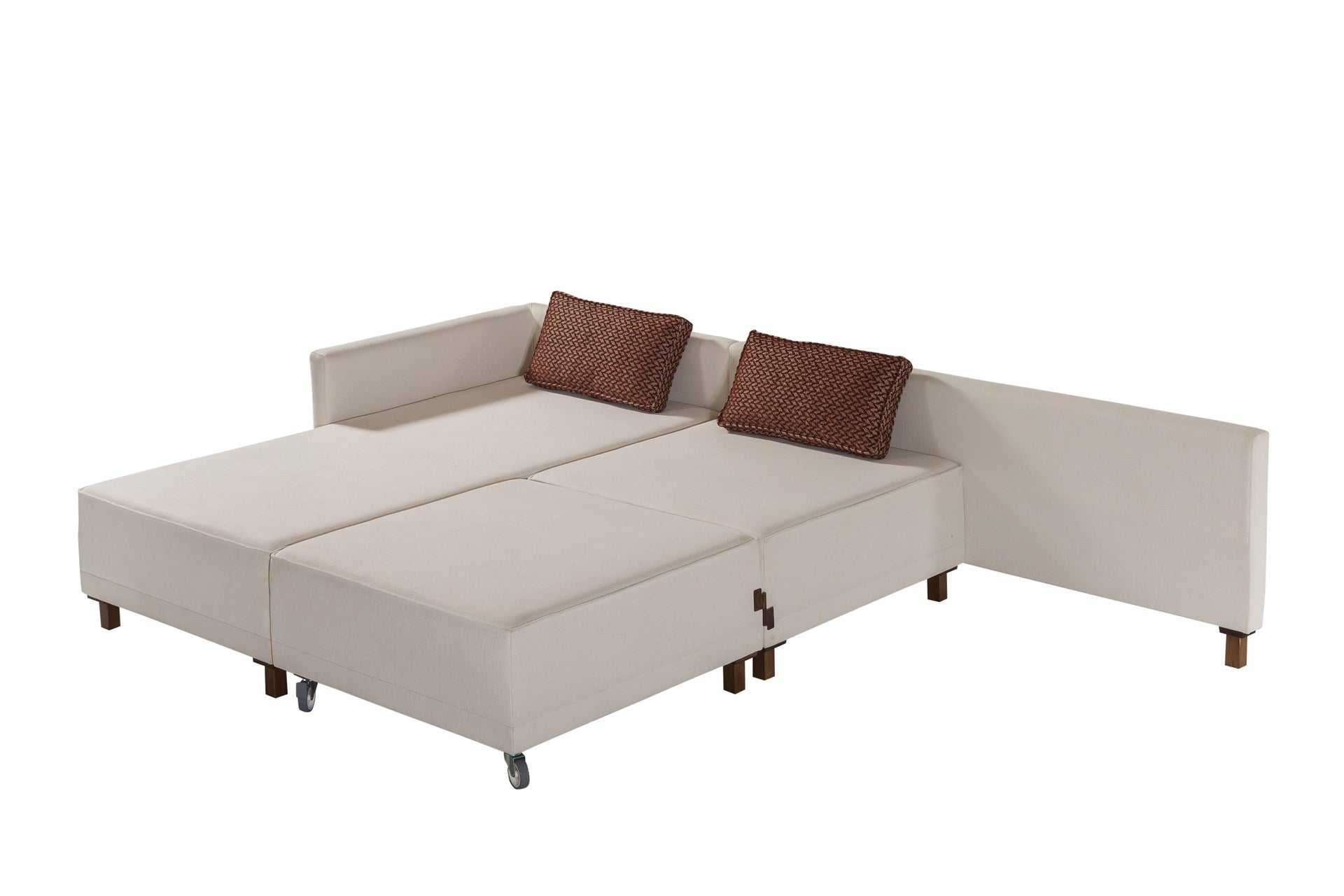 Matris Left - Beige Corner Sofa-Bed