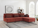 Matris Right - Claret Red Hörnsoffa-säng
