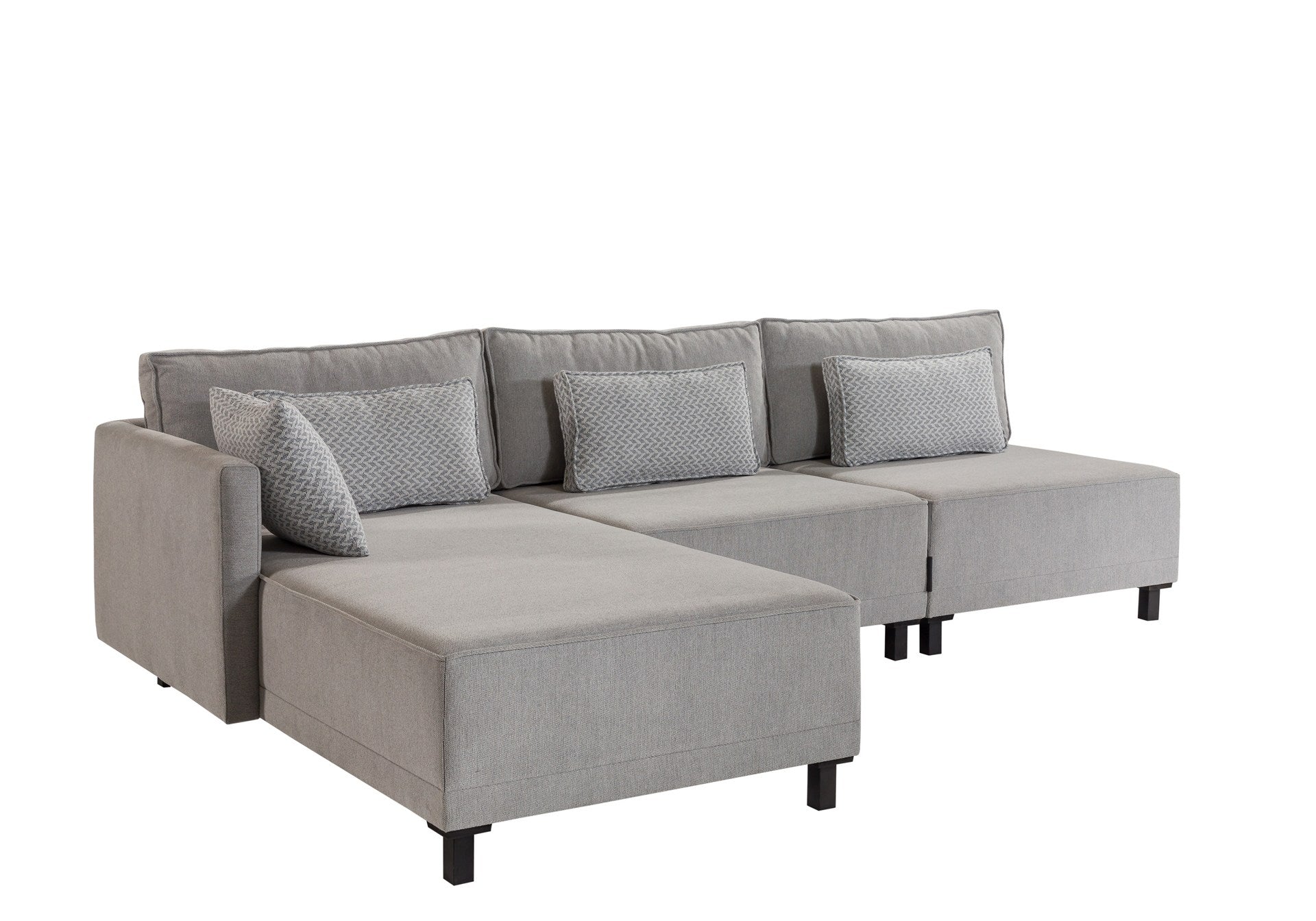 Matris Left - Grey Corner Sofa-Bed