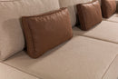 Matris Right - Brown Corner Sofa-Bed