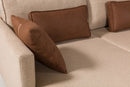 Matris Left - Brown Corner Sofa-Bed