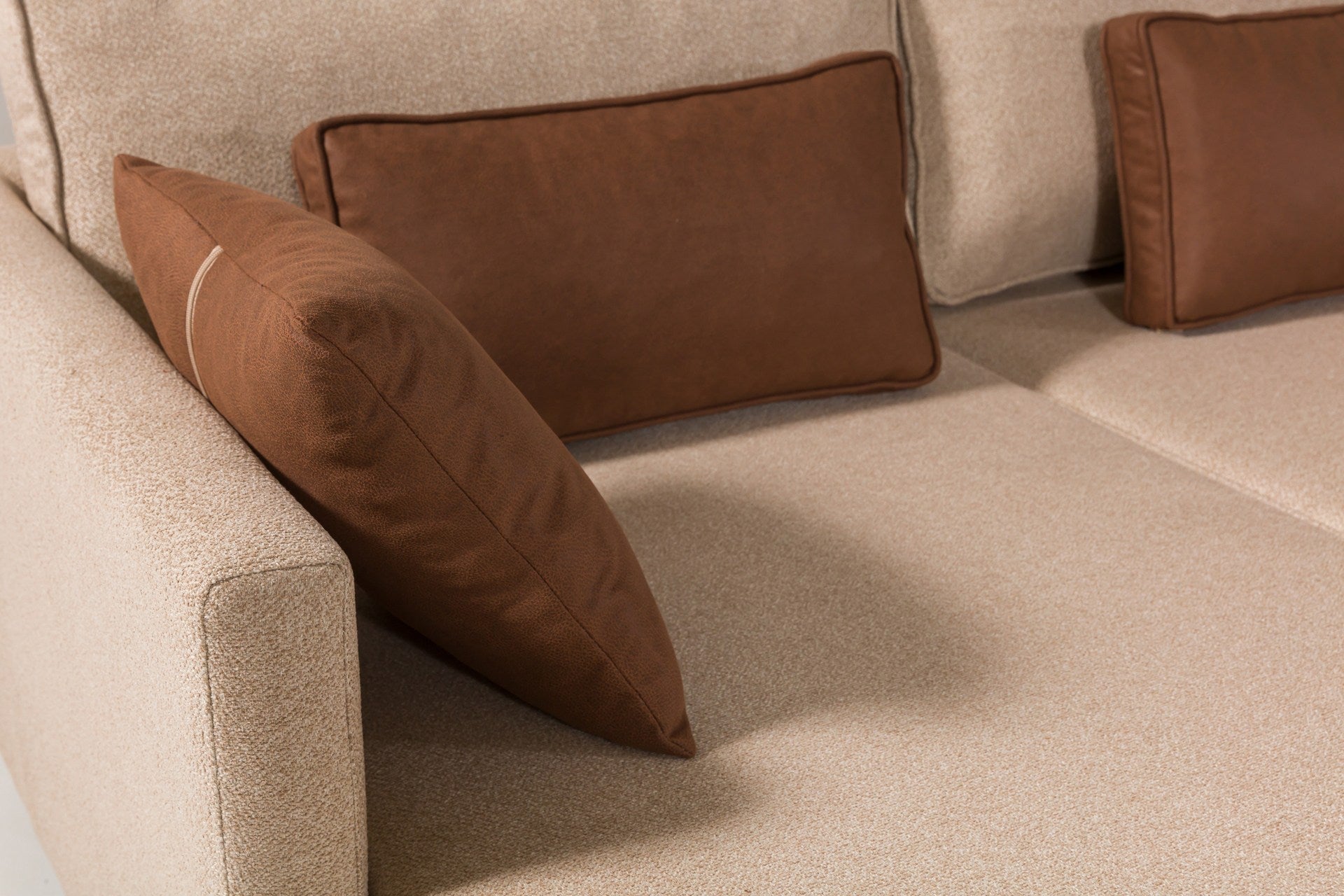 Matris Left - Brown Corner Sofa-Bed