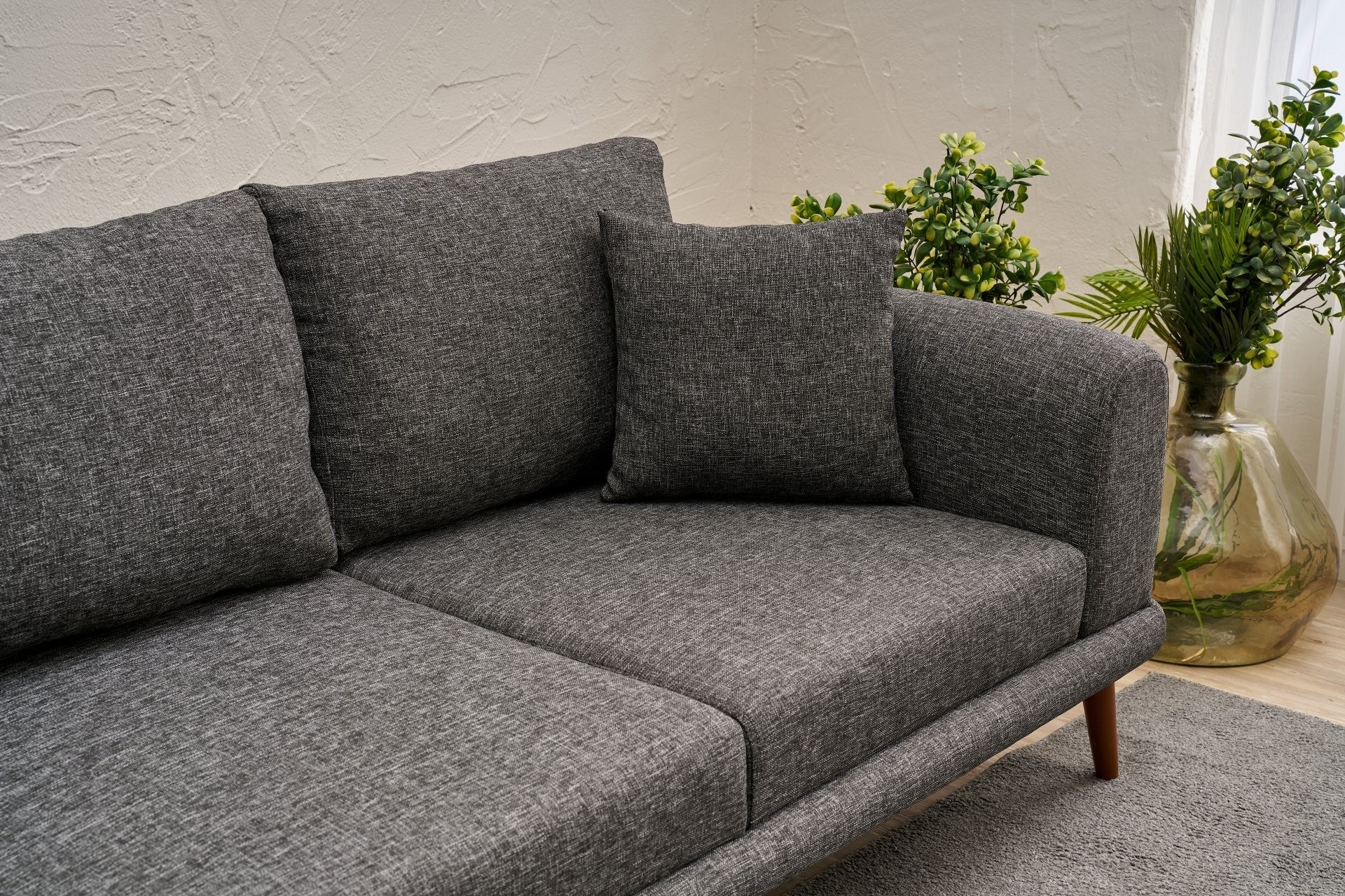 Seren Left - Anthracite Corner Sofa